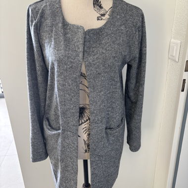 Cardigan gris long