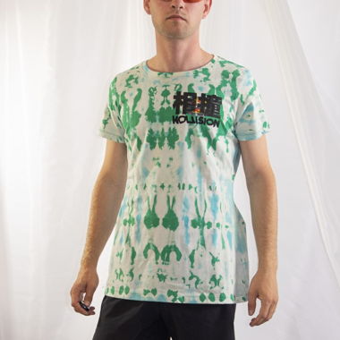 T-shirt KOLLISION Tie-Dye verde