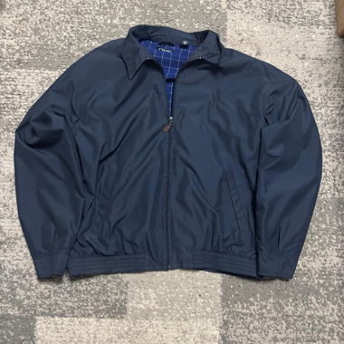 Navy blue Harrington bomber jacket 