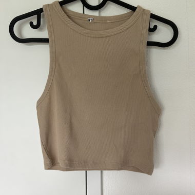 Top a costine beige