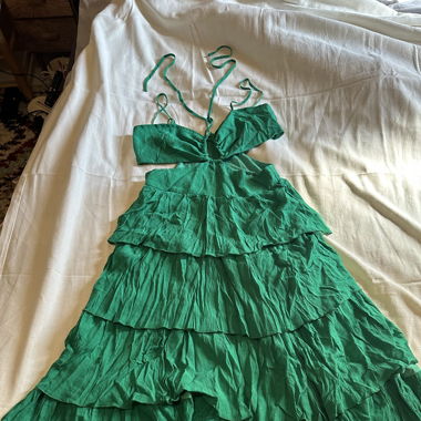 Grünes Sommerkleid