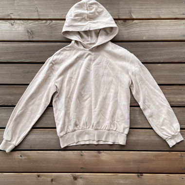 Felpa beige con cappuccio / hoodie