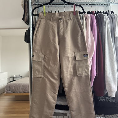 Pantalone cargo beige