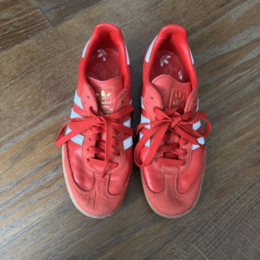 Red Adidas Samba Sneakers