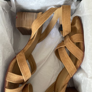LLOYD Schuhe Wildleder Cognac Gr. 39