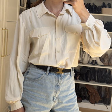 Topshop Bluse Creme