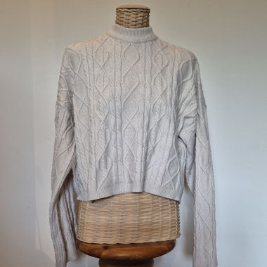 Pull torsadé beige Jennyfer taille L