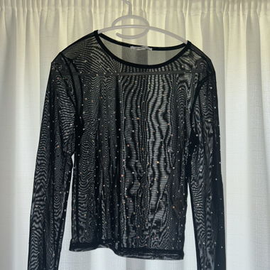 Mesh top mit Brillanten