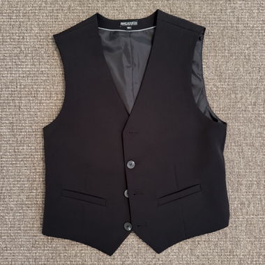 Black suit vest
