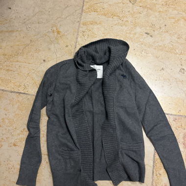Cardigan grigio Abercrombie & Fitch S