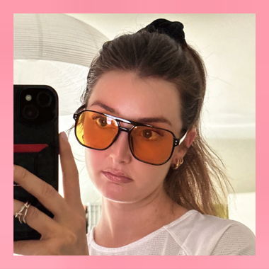Vintage Black and Yellow Sunglasses