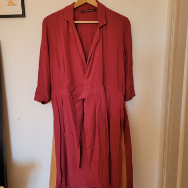 Pinkes Wickelkleid aus 100%  Viscose