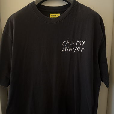 T-shirt MARKET - Call My Lawyer - nero XL