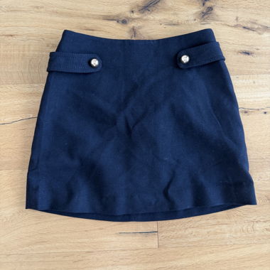 Jupe courte bleu foncé