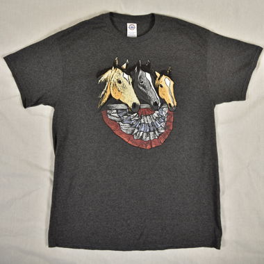 T-shirt Vintage avec chevaux - jamais porté