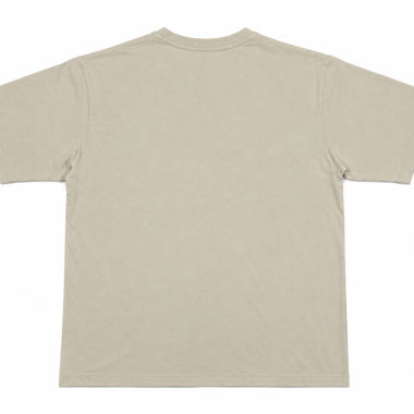 T-shirt beige à encolure ras du cou