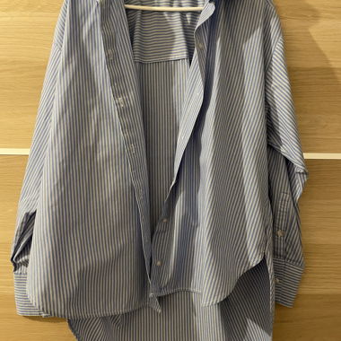 Blau gestreiftes Hemd von Zara Grösse L