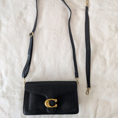 Handtasche schwarz, Kunstleder