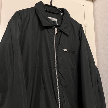 Giacca leggera con zip nera