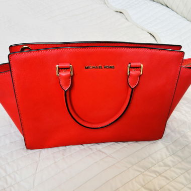 Borsa a mano rossa Michael Kors