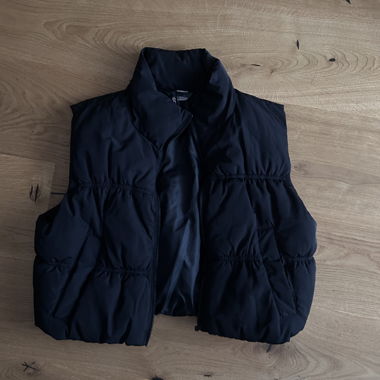 H&M Divided black padded body warmer vest