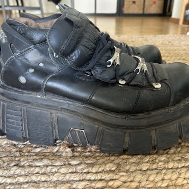 Bottines plateformes New Rock basses goth