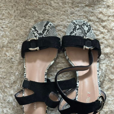 Black Heeled Sandals