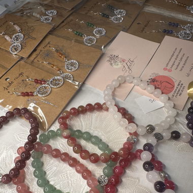 Bracelet Quartz Rose (fait main)