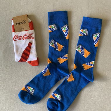 Socken Fanta und Cola 