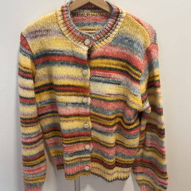 Gilet en maille coloré
