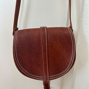 Sac en cuir marron