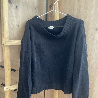 Maglione in maglia nero