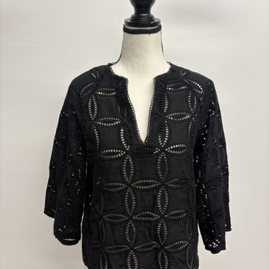 Next Black Lace-Trim Blouse 38
