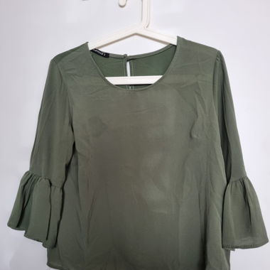 Khaki Bluse
