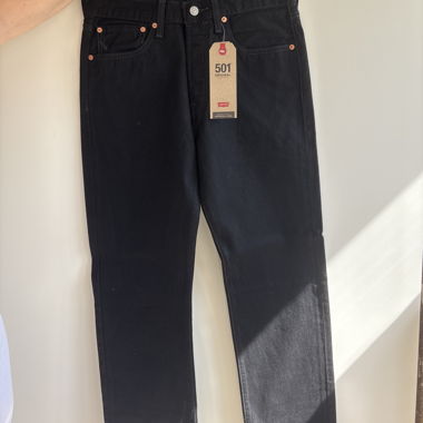 Black Levi's 501 Jeans 32W 30L