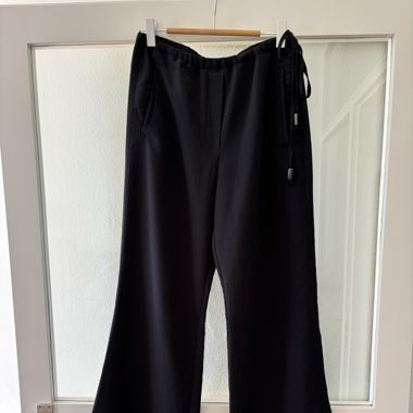 Light black pants with drawstring