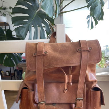 Rucksack aus Leder
