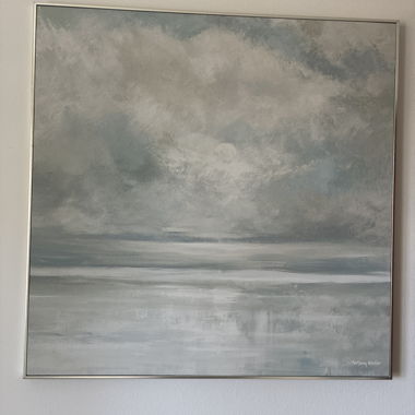 Framed Seascape canvas 