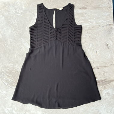 Elegantes Damenkleid ärmellos Schwarz
