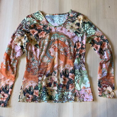 Top imprimé en mesh 