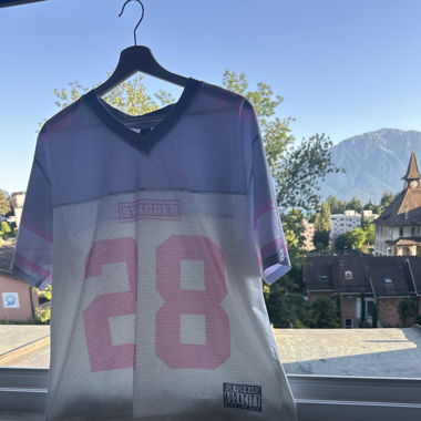 T-shirt rose/gris