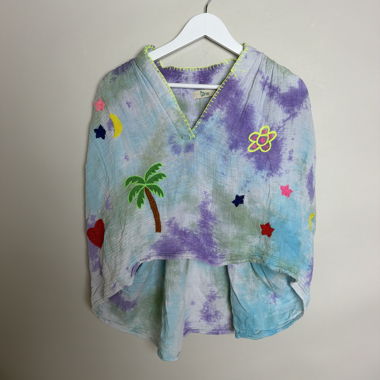 Haut tie-dye corne