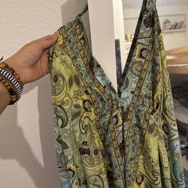 Robe imprimée cache-coeur