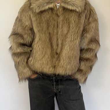 Faux fur jacket