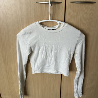 Top corto bianco Zara