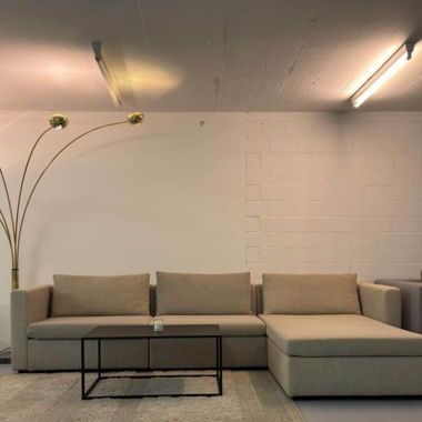 Ecksofa Beige Gratis Transport 305 X 185 cm