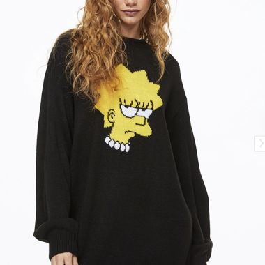 Lisa Simpson long sweater H&M