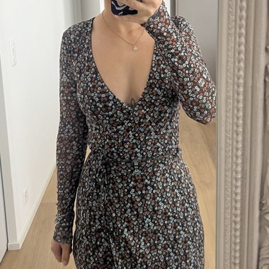 Blumen Wickelkleid