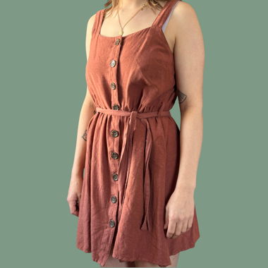 ONLY Sommerkleid rostrot Grösse 36