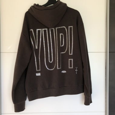travis scott YUP utopia zip up swarovski